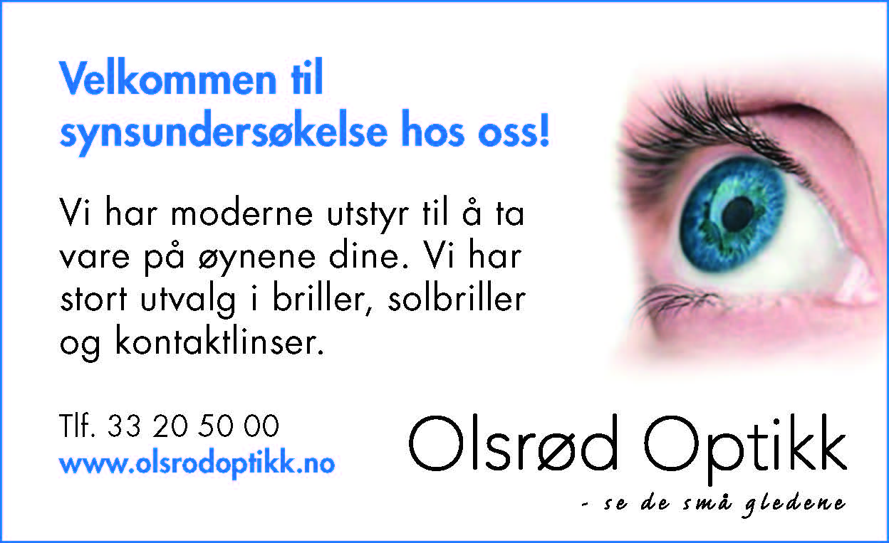 olsrød optikkannonse