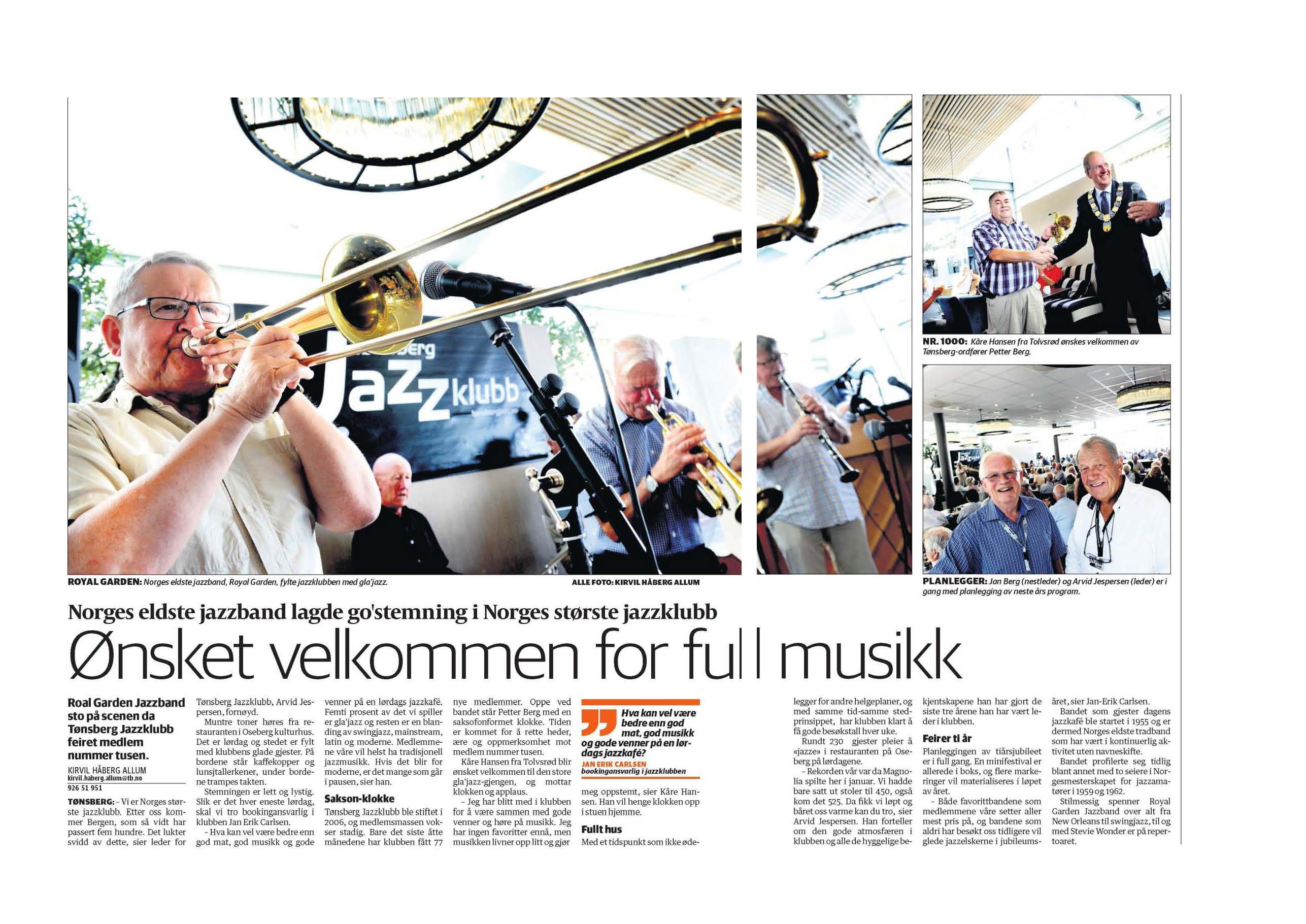 Omtale TB 17.august 2015 to sider